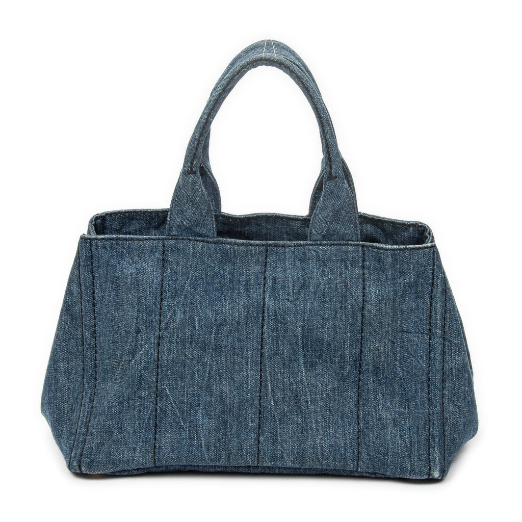 Shoulder Bag Medium Canapa Tote Blue Denim Canapa Denim Canvas
