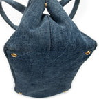 Shoulder Bag Medium Canapa Tote Blue Denim Canapa Denim Canvas