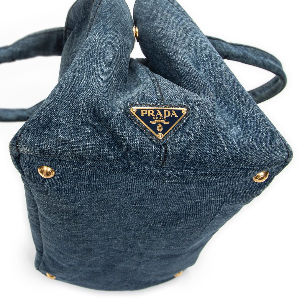 Shoulder Bag Medium Canapa Tote Blue Denim Canapa Denim Canvas