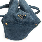 Shoulder Bag Medium Canapa Tote Blue Denim Canapa Denim Canvas