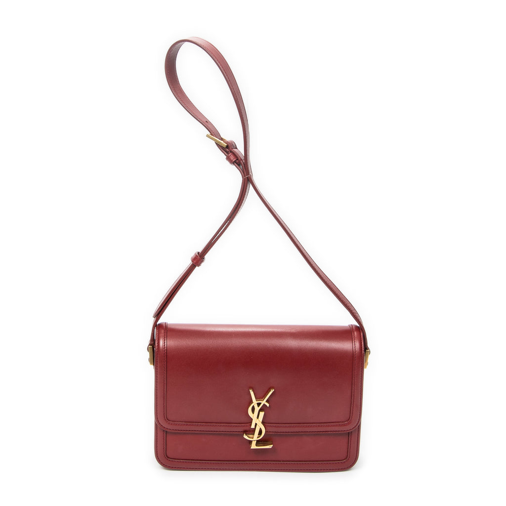 Shoulder Bag Medium Solferino Red Calfskin Leather