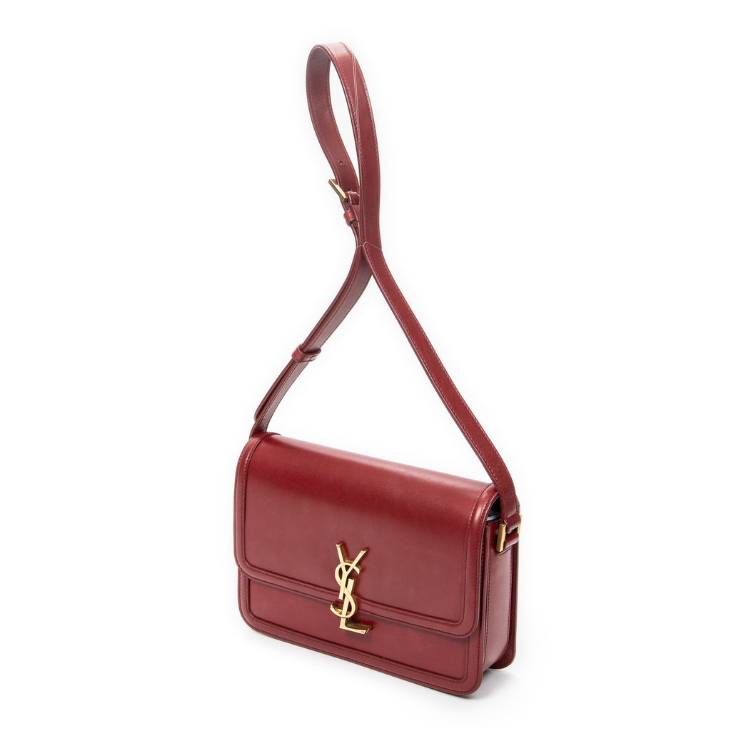 Shoulder Bag Medium Solferino Red Calfskin Leather