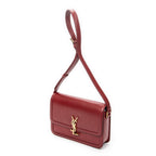Shoulder Bag Medium Solferino Red Calfskin Leather