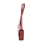 Shoulder Bag Medium Solferino Red Calfskin Leather