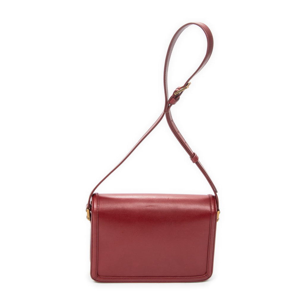 Shoulder Bag Medium Solferino Red Calfskin Leather