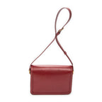Shoulder Bag Medium Solferino Red Calfskin Leather
