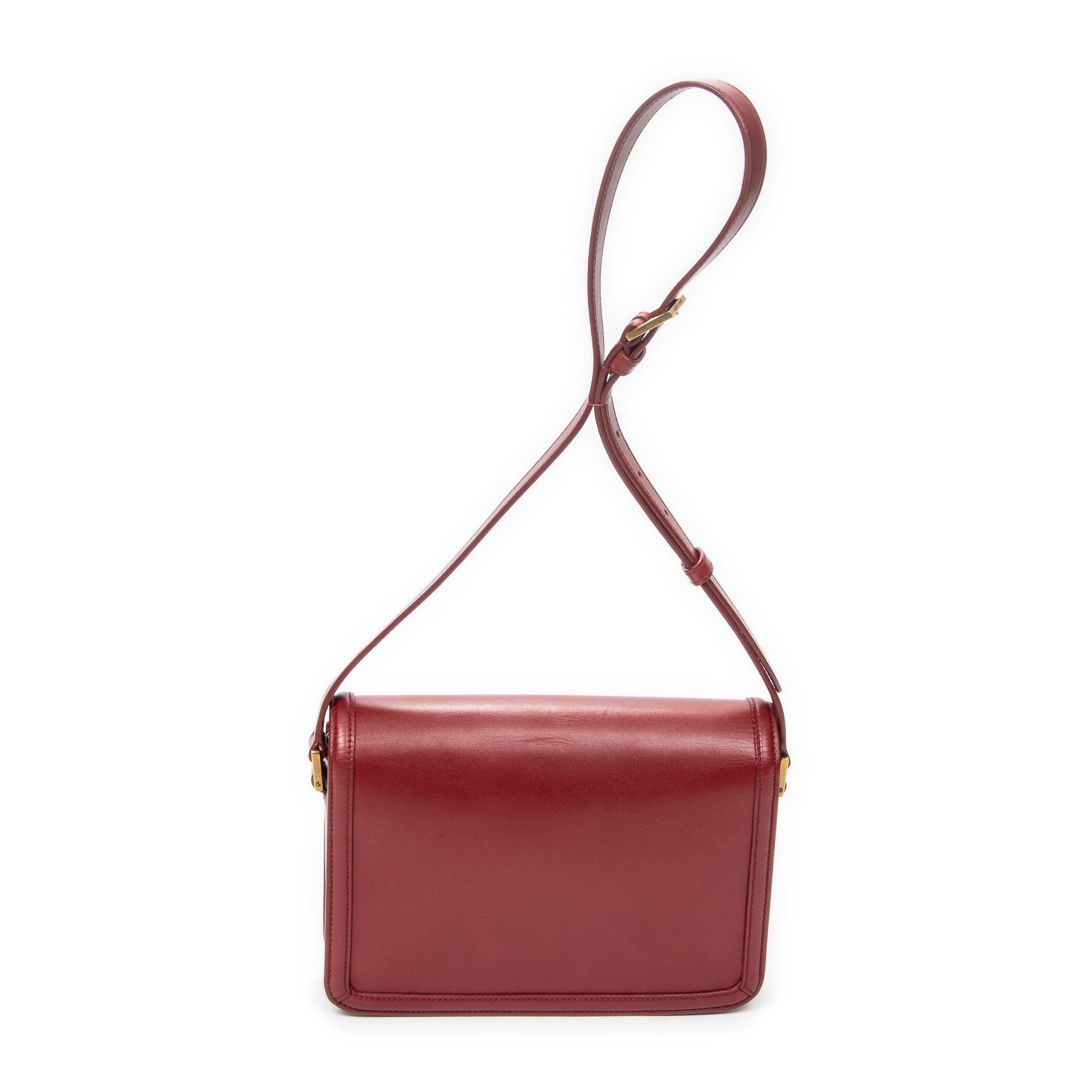 Shoulder Bag Medium Solferino Red Calfskin Leather