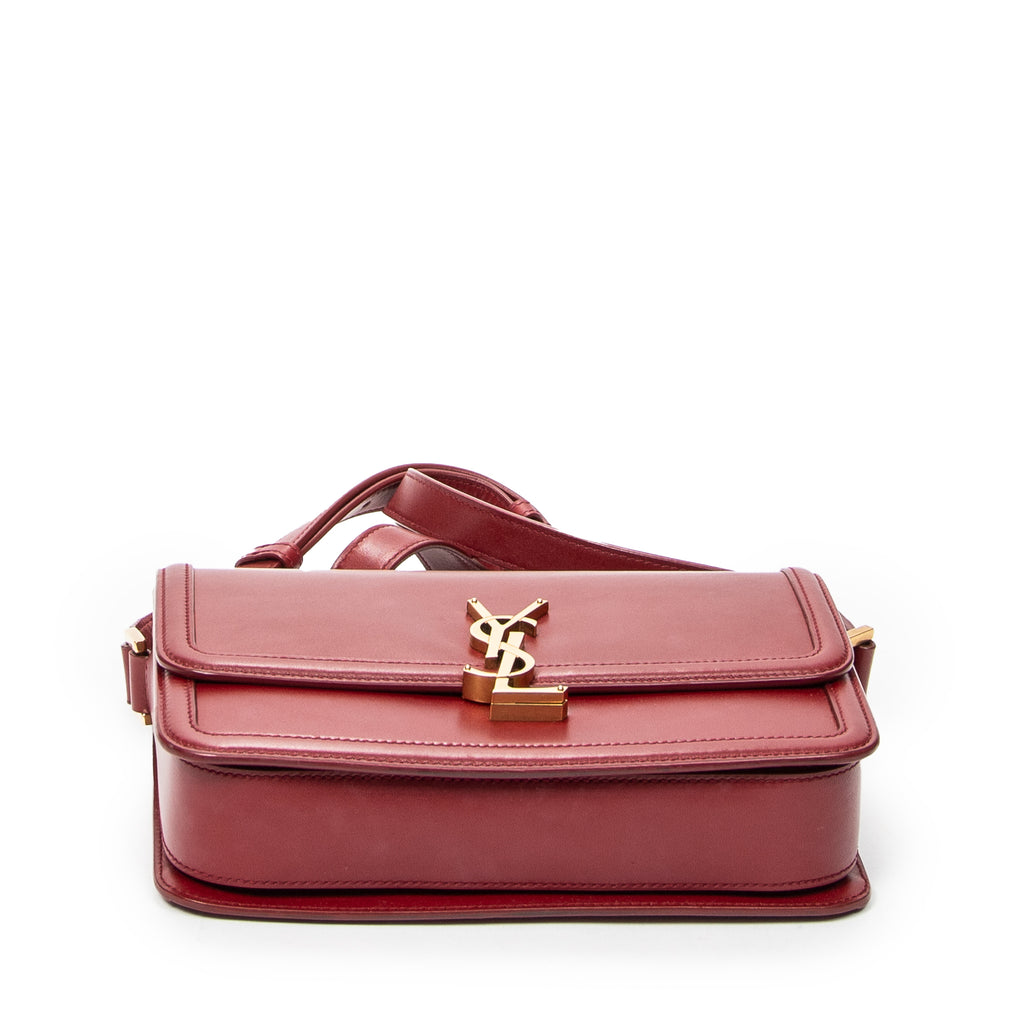 Shoulder Bag Medium Solferino Red Calfskin Leather