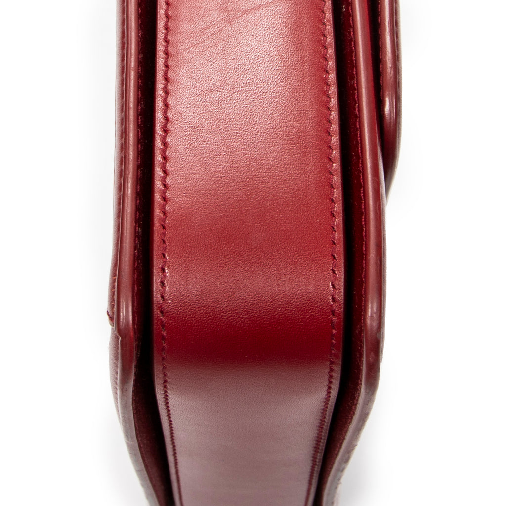 Shoulder Bag Medium Solferino Red Calfskin Leather