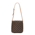Shoulder Bag Musette Salsa Brown Monogram Canvas
