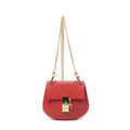 Shoulder Bag Mini Drew Red Grained Calfskin Leather
