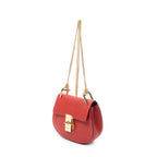 Shoulder Bag Mini Drew Red Grained Calfskin Leather
