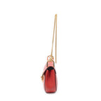 Shoulder Bag Mini Drew Red Grained Calfskin Leather