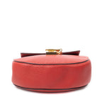 Shoulder Bag Mini Drew Red Grained Calfskin Leather