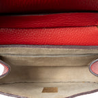 Shoulder Bag Mini Drew Red Grained Calfskin Leather