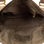 Shoulder Bag Large Marcie Brown Grained Calfskin Leather