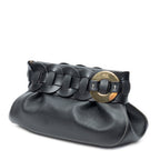 Clutch Darryl Clutch Black Grained Calfskin Leather