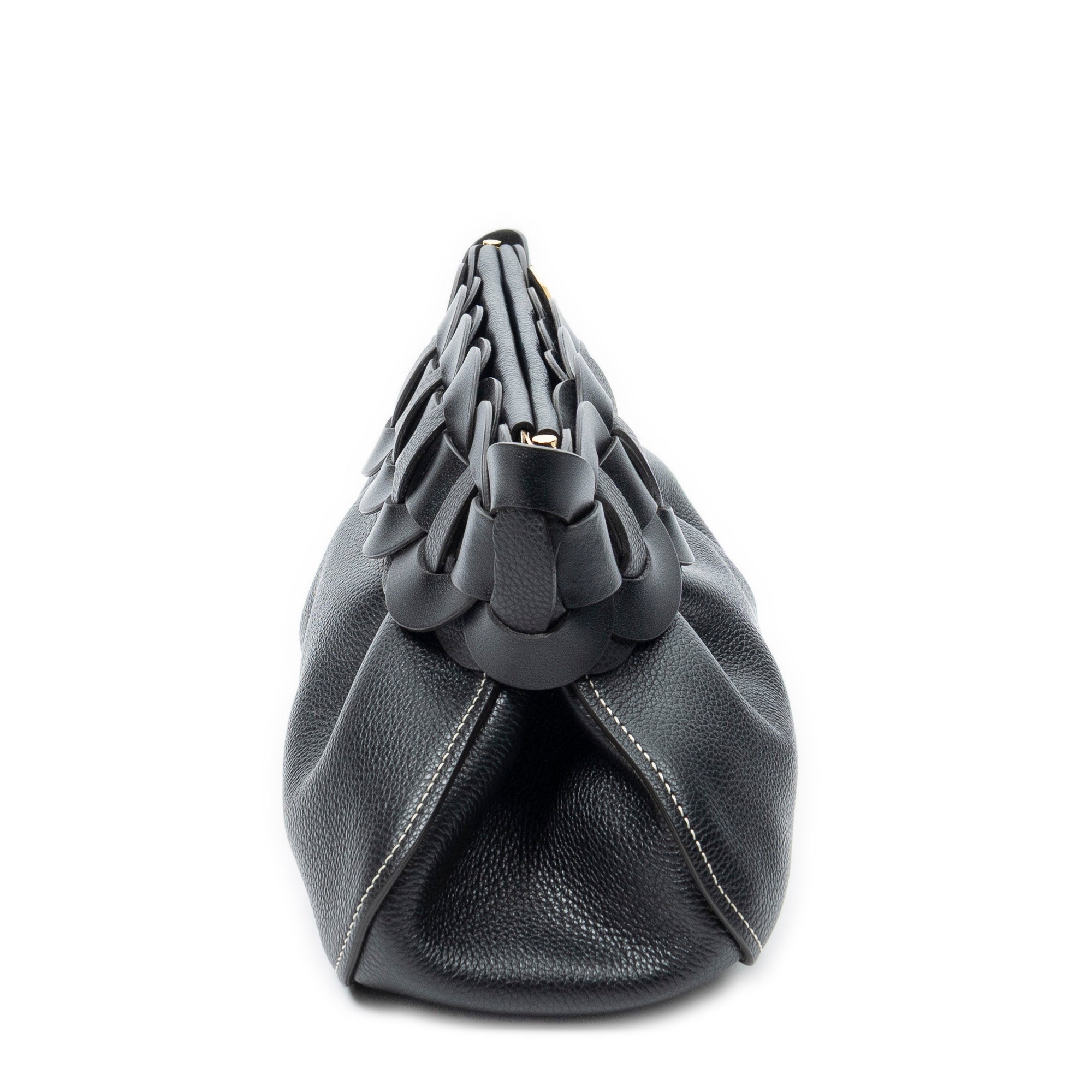 Clutch Darryl Clutch Black Grained Calfskin Leather
