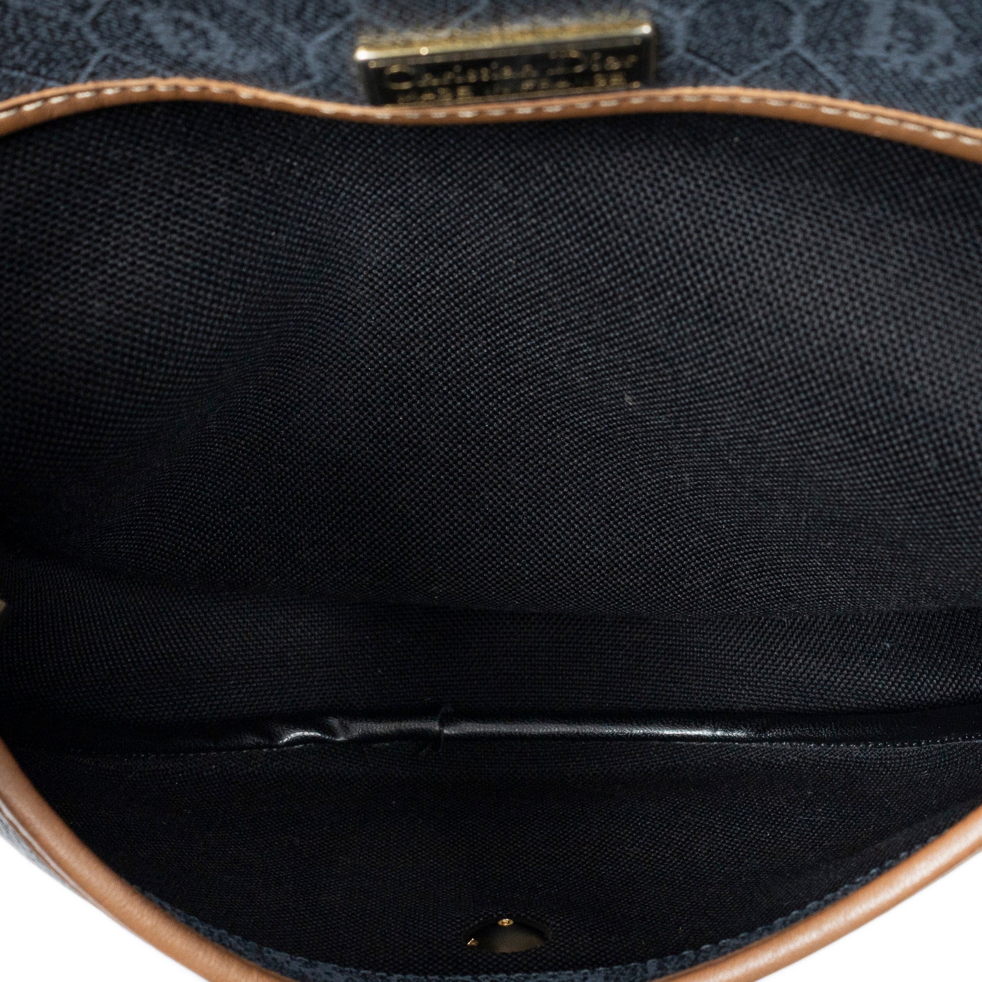 Shoulder Bag Vintage Halfmoon Flap Crossbody Grey Honeycomb Coated Canvas