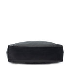 Shoulder Bag Zip Tote Black Monogrammed Nylon Canvas
