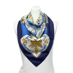 Scarf Scarf Navy 100% Twill Silk
