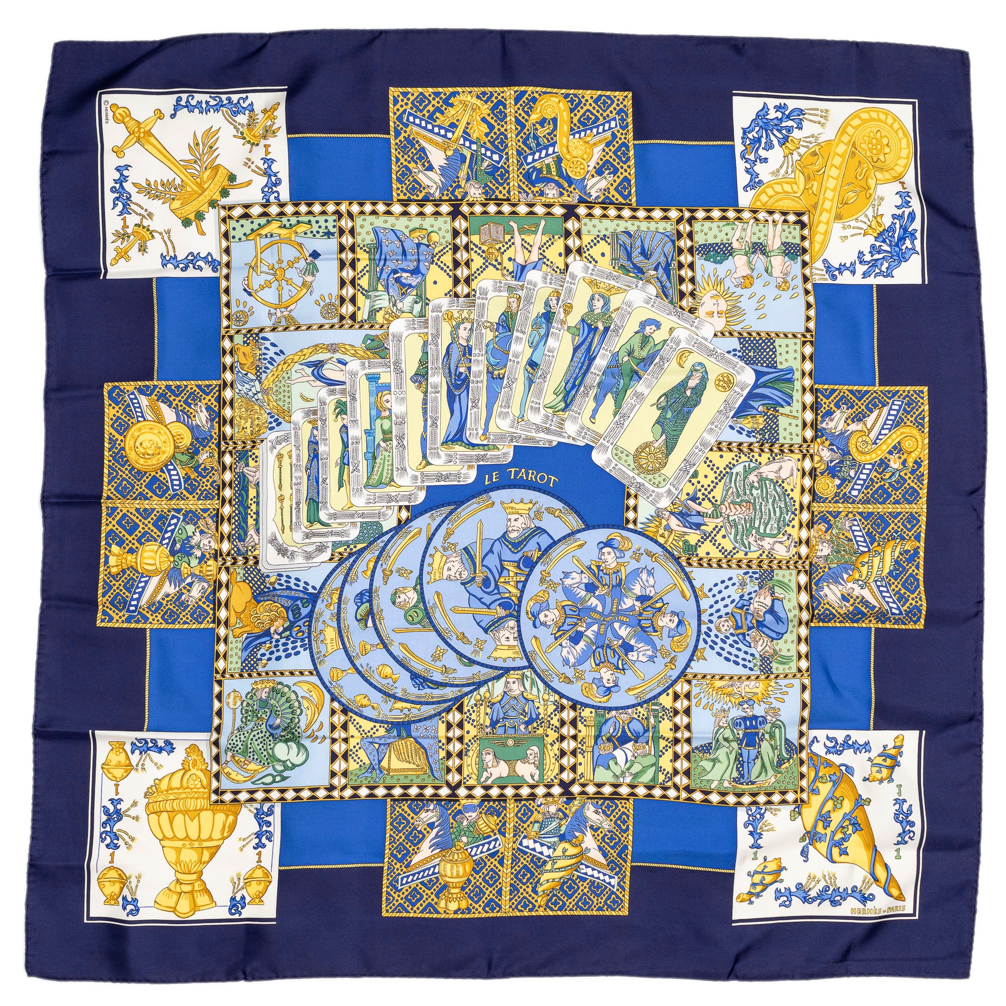 Scarf Scarf Navy 100% Twill Silk