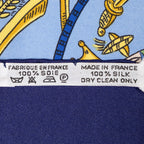 Scarf Scarf Navy 100% Twill Silk