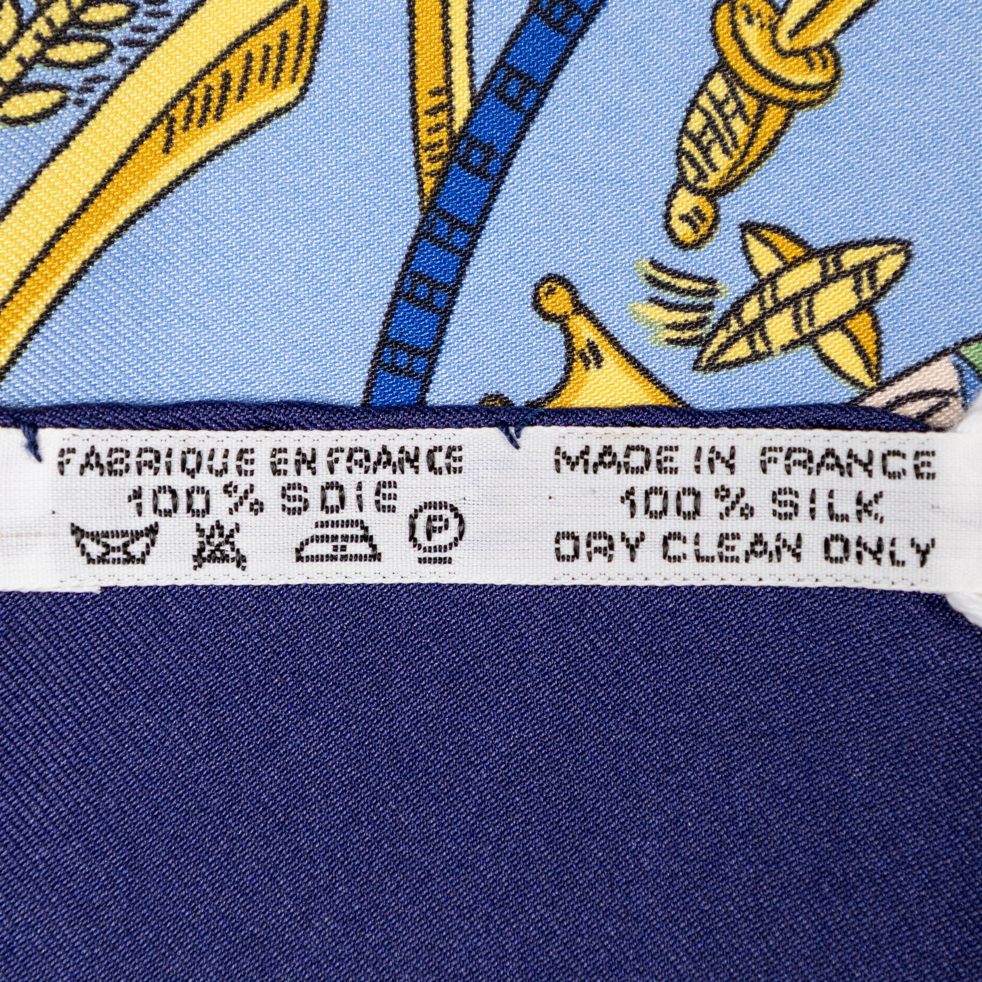 Scarf Scarf Navy 100% Twill Silk