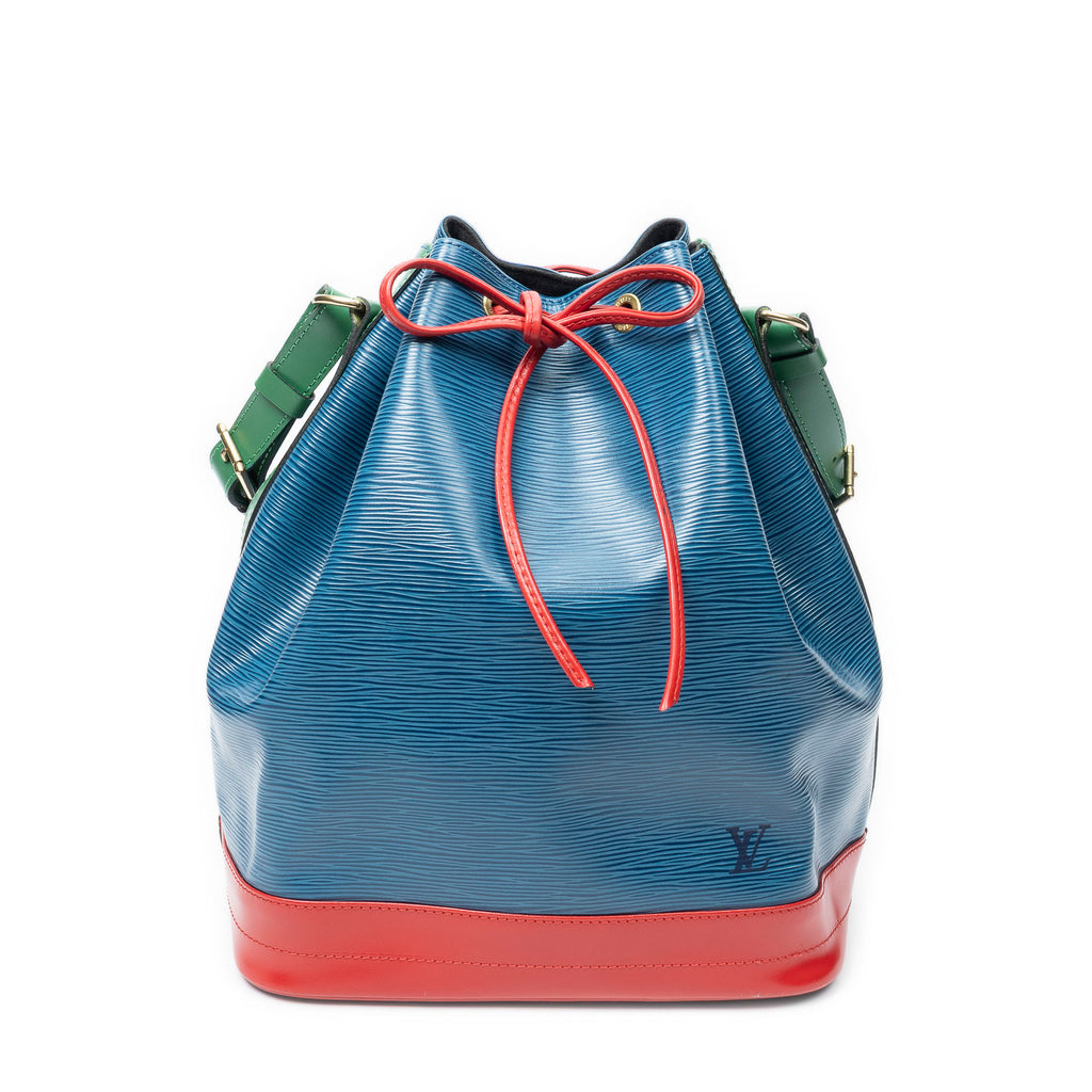 Shoulder Bag Noe Tricolor GM Blue Epi