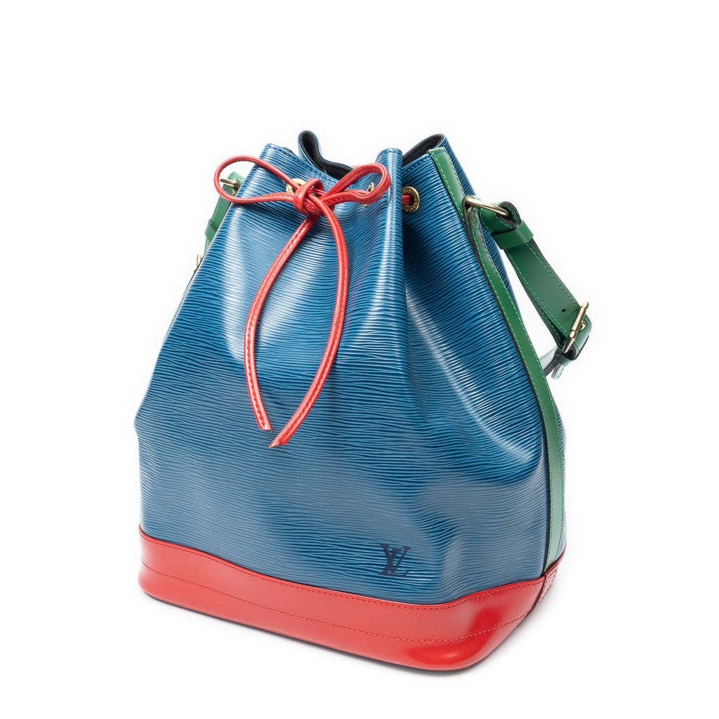 Shoulder Bag Noe Tricolor GM Blue Epi