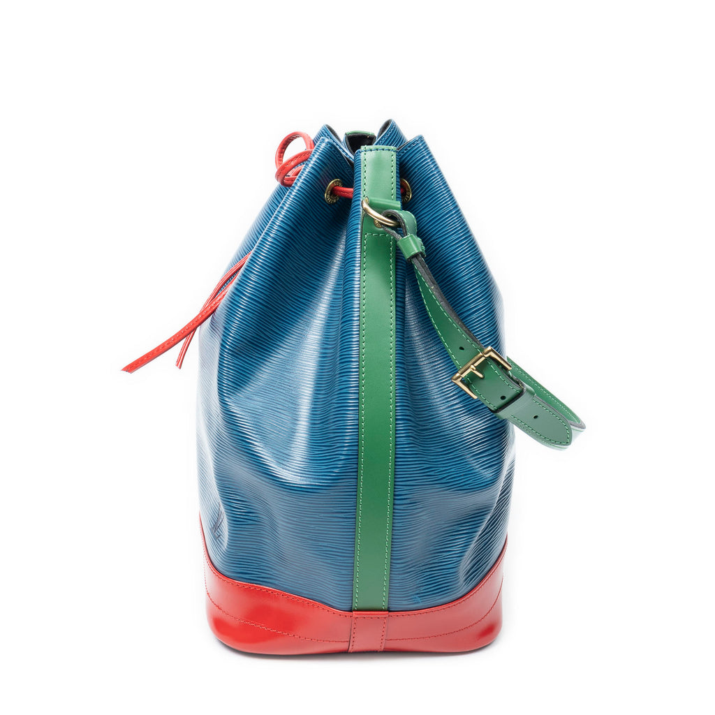 Shoulder Bag Noe Tricolor GM Blue Epi