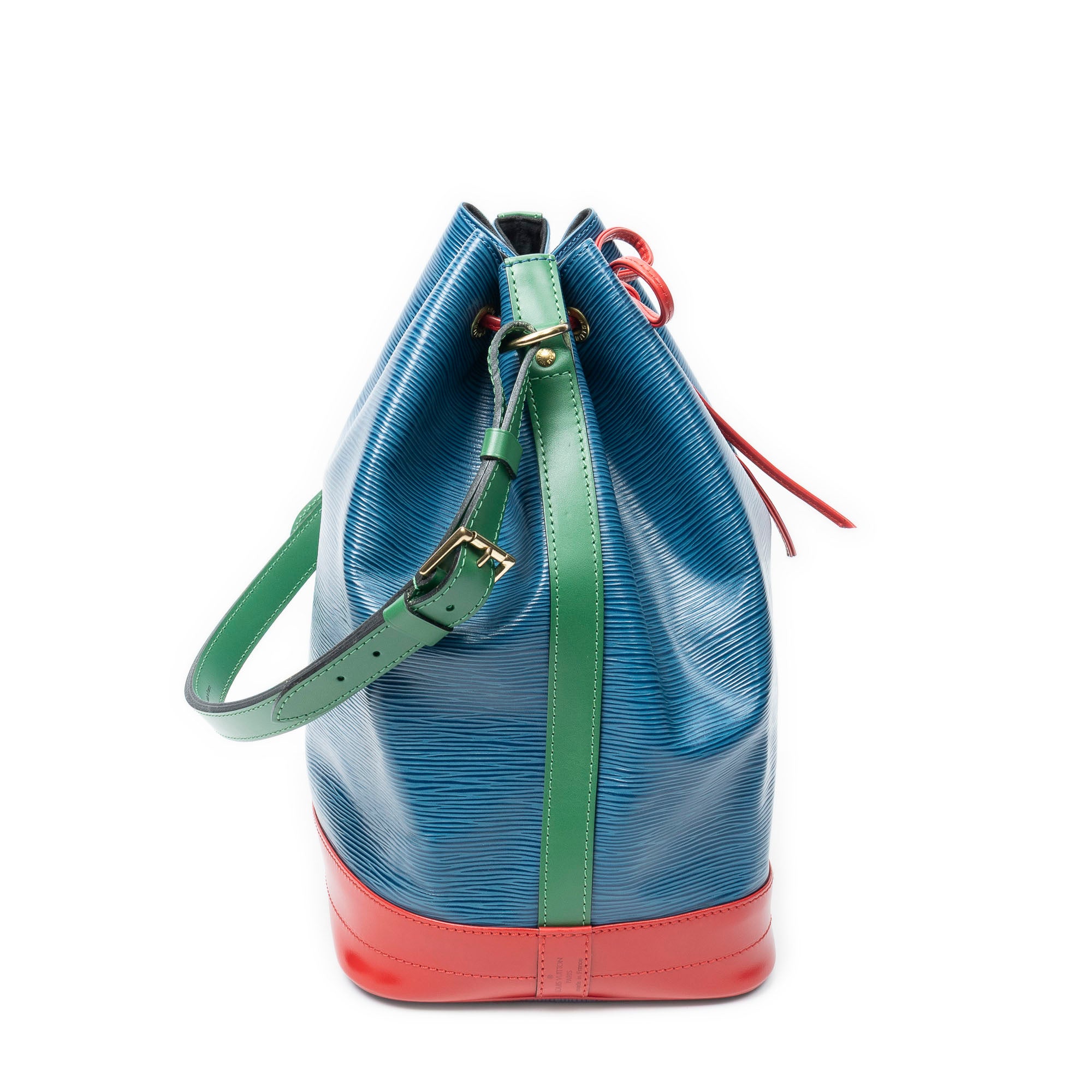 Shoulder Bag Noe Tricolor GM Blue Epi