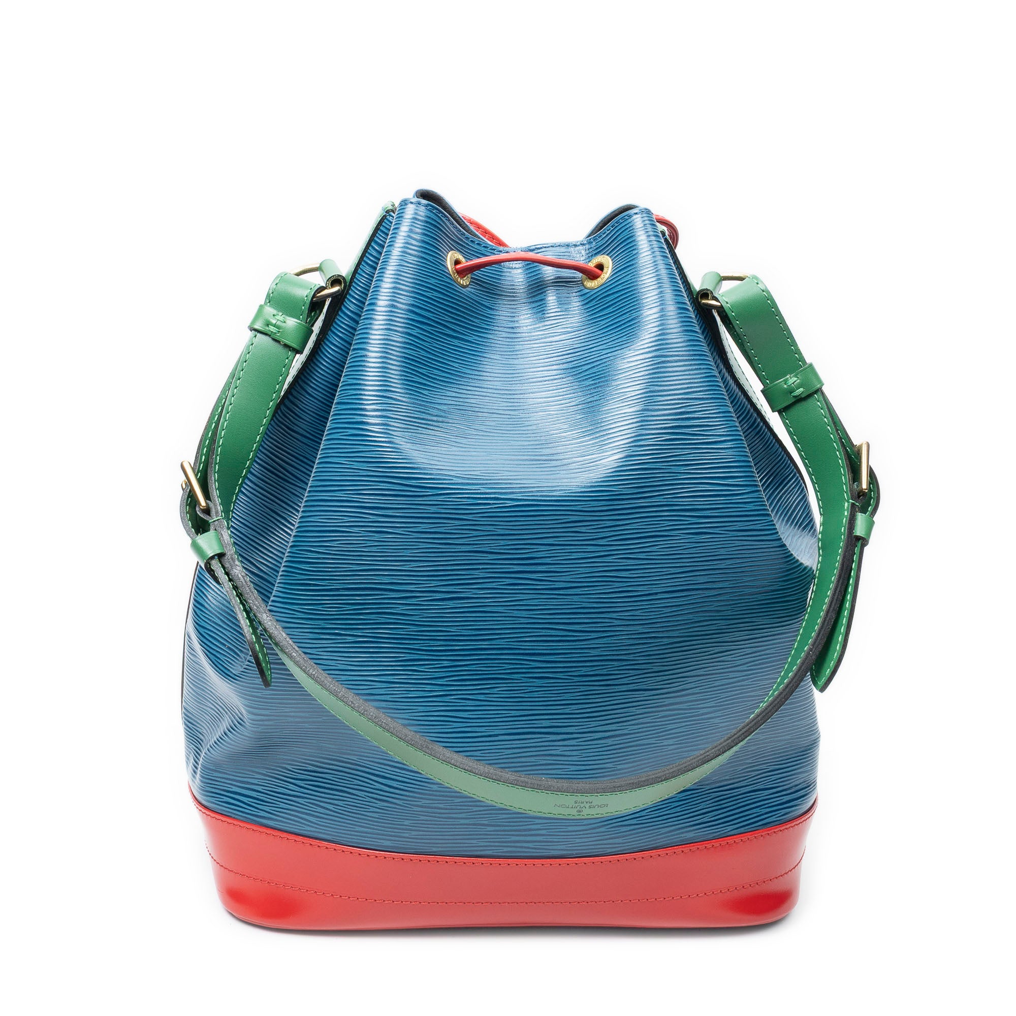 Shoulder Bag Noe Tricolor GM Blue Epi