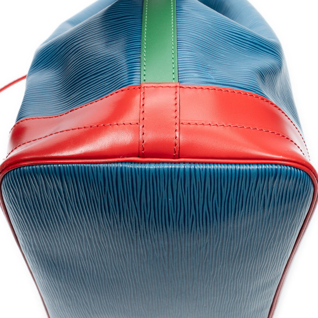 Shoulder Bag Noe Tricolor GM Blue Epi