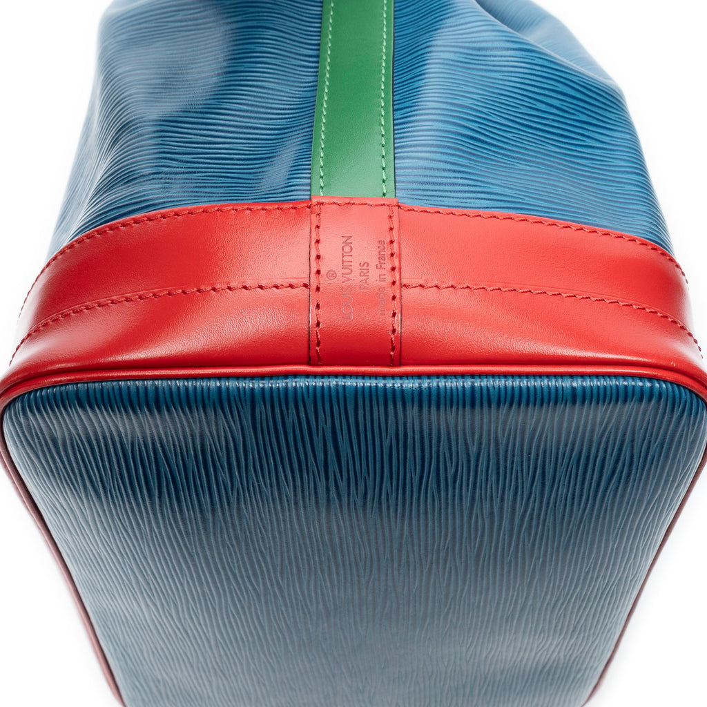 Shoulder Bag Noe Tricolor GM Blue Epi