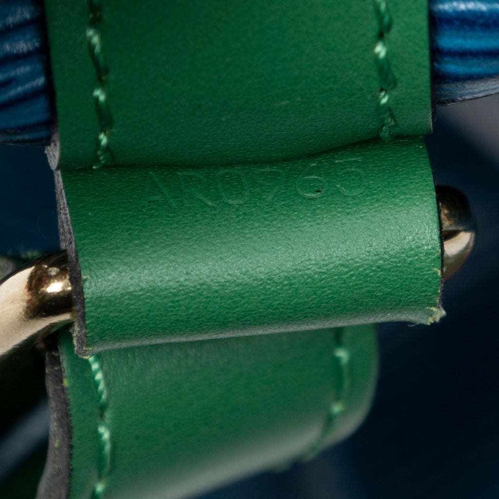 Shoulder Bag Noe Tricolor GM Blue Epi