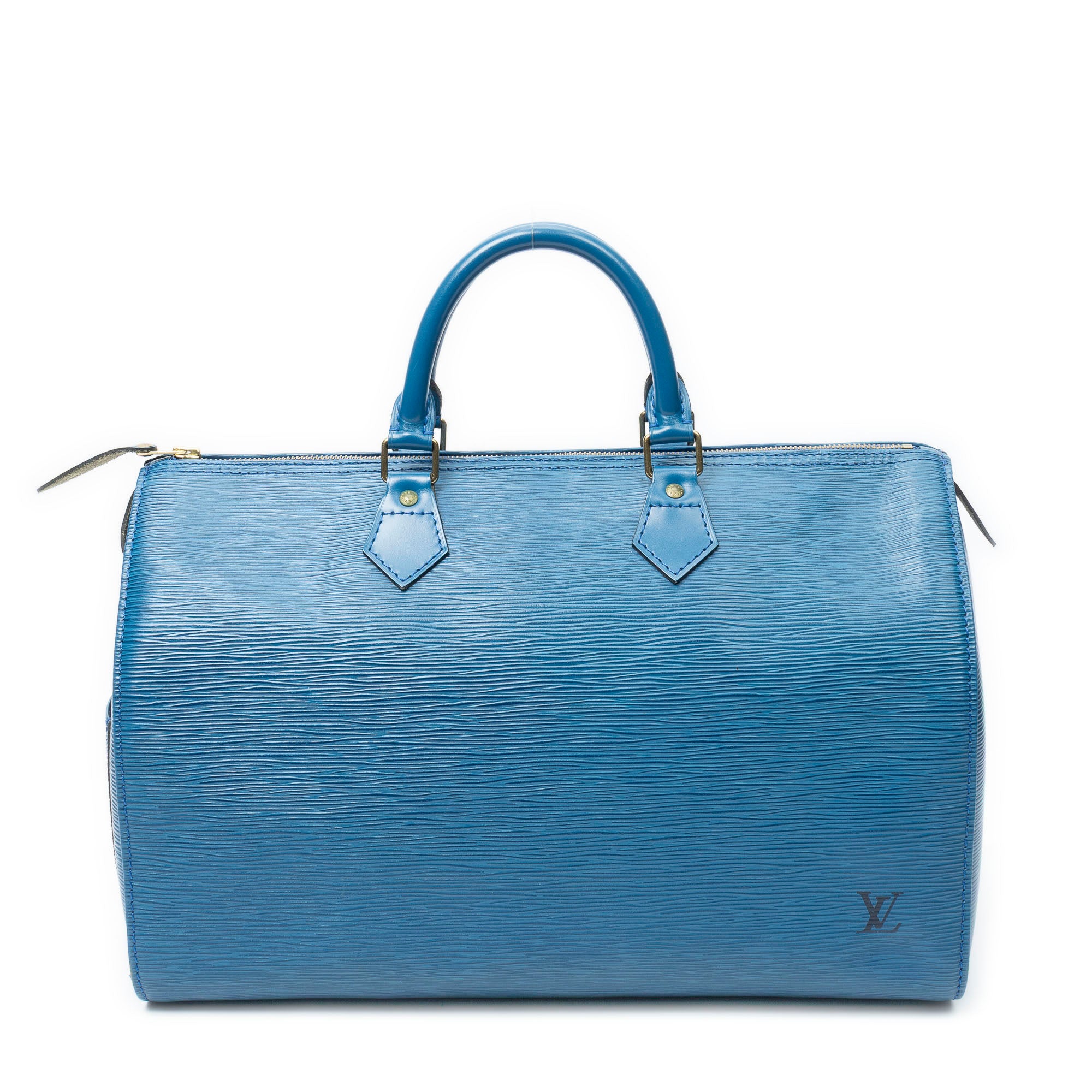 Handbag Speedy 35 Blue Epi
