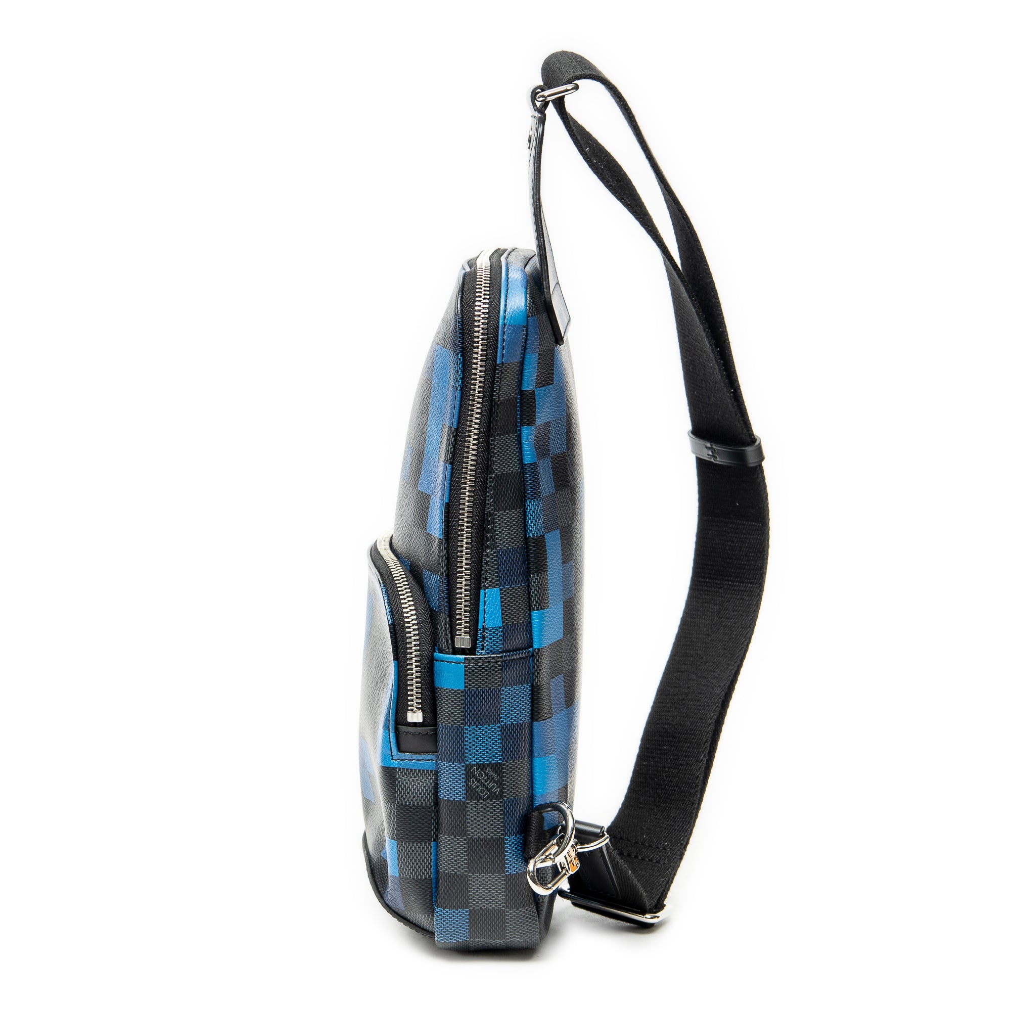 Backpack Avenue Sling Backpack Black Damier Graphite Pixel
