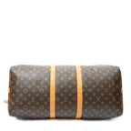 Travel Bag Keepall Bandouliere 55 Brown Monogram Canvas