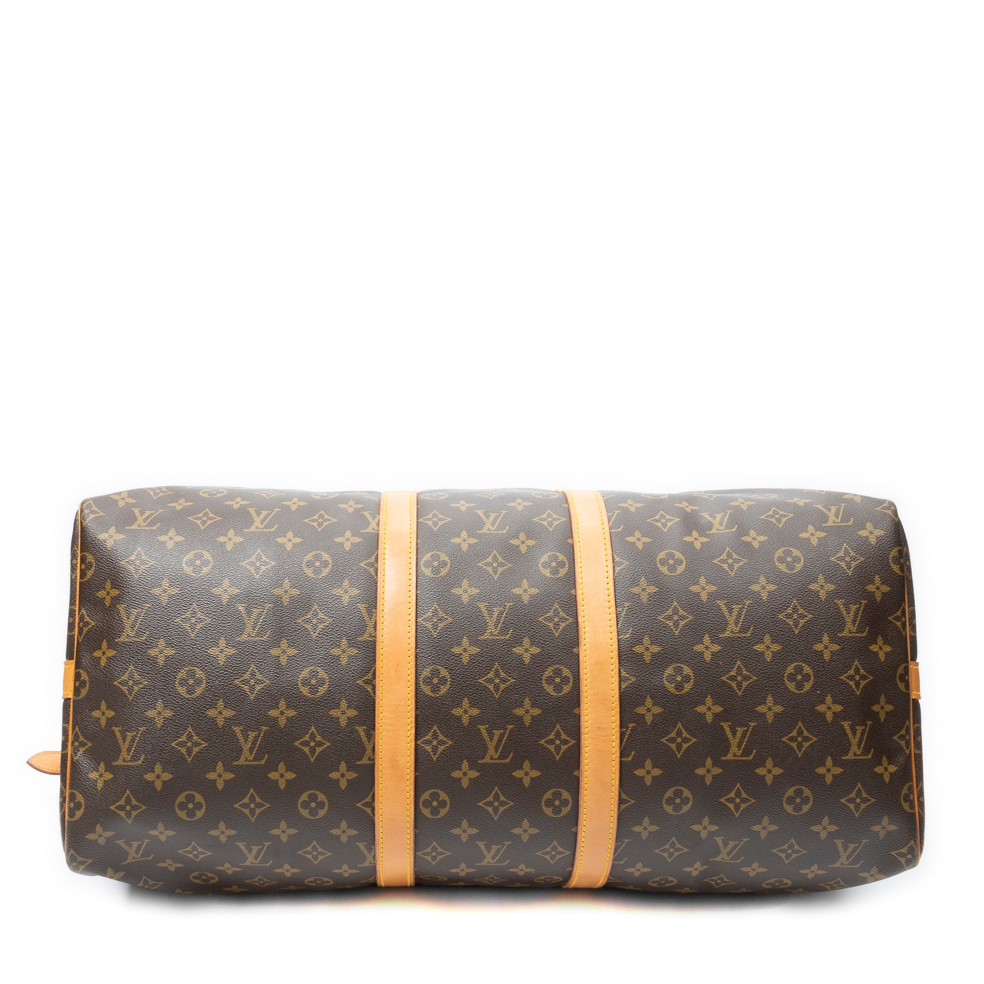 Travel Bag Keepall Bandouliere 55 Brown Monogram Canvas