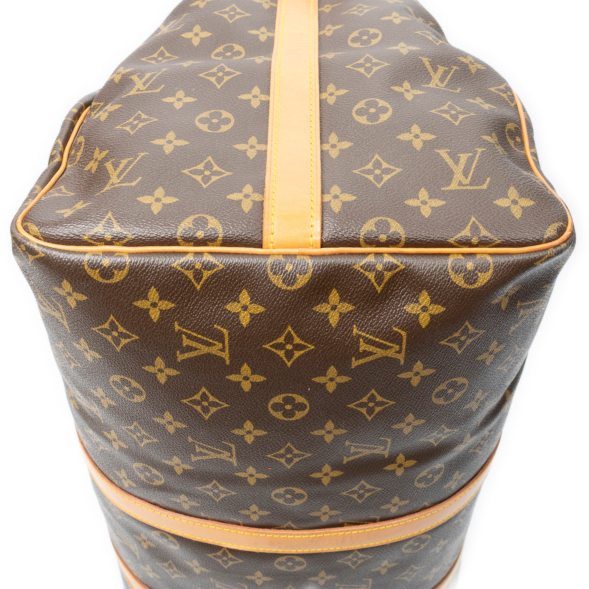 Travel Bag Keepall Bandouliere 55 Brown Monogram Canvas