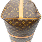 Travel Bag Keepall Bandouliere 55 Brown Monogram Canvas