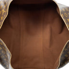 Travel Bag Keepall Bandouliere 55 Brown Monogram Canvas