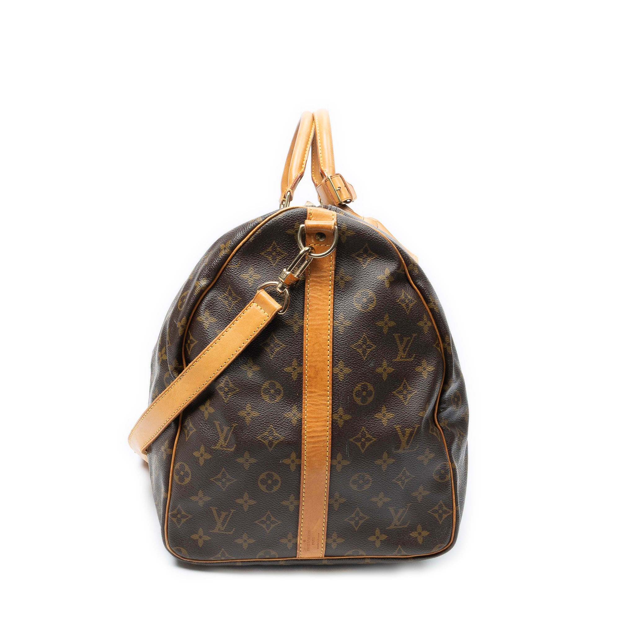 Travel Bag Keepall Bandouliere 60 Brown Monogram Canvas