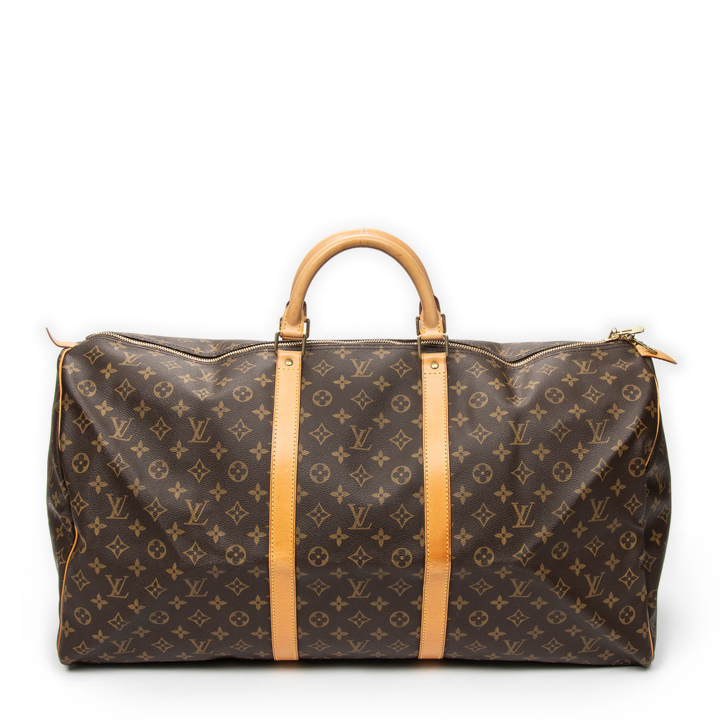 Travel Bag Keepall 60 Brown Monogram Canvas