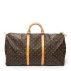 Travel Bag Keepall 60 Brown Monogram Canvas
