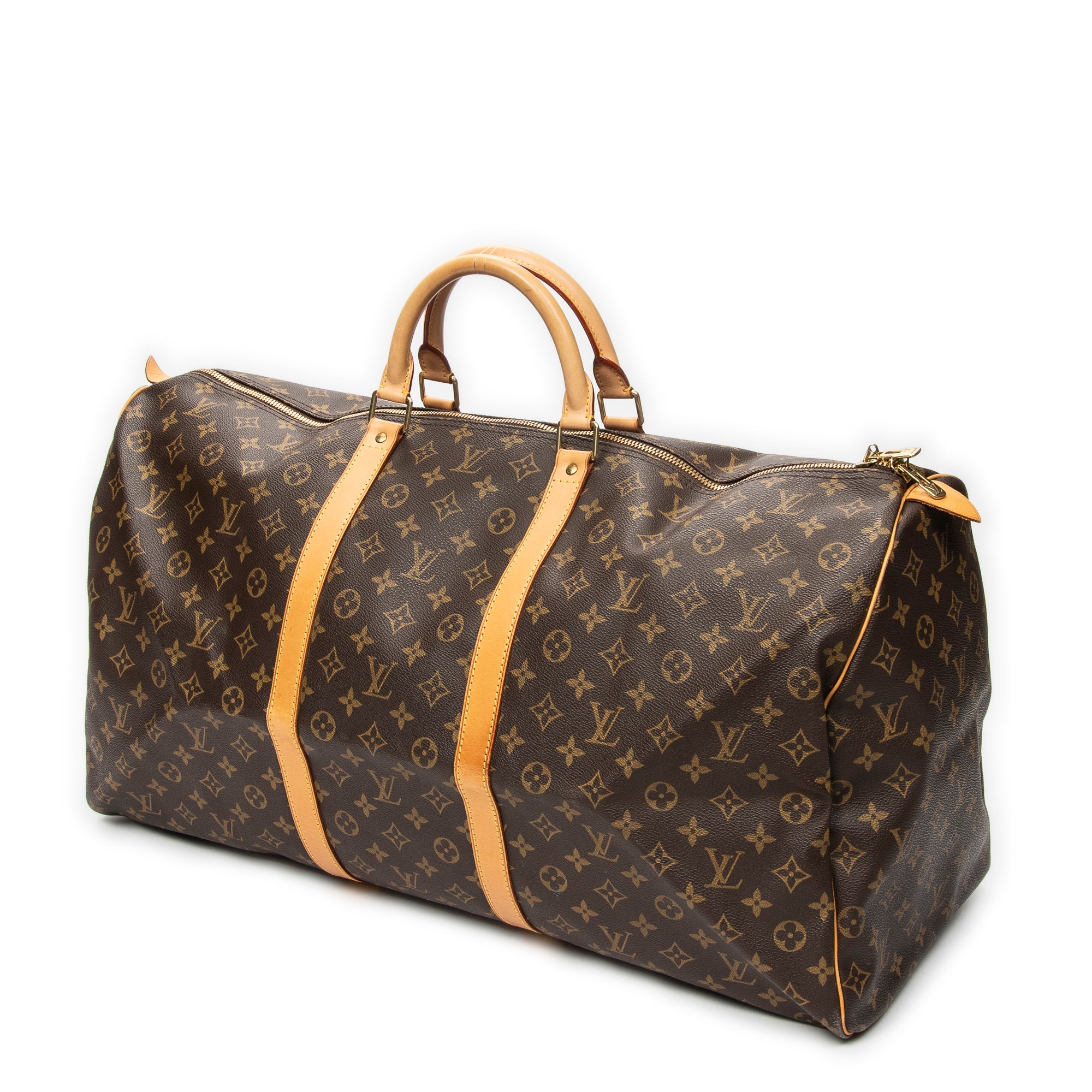 Travel Bag Keepall 60 Brown Monogram Canvas