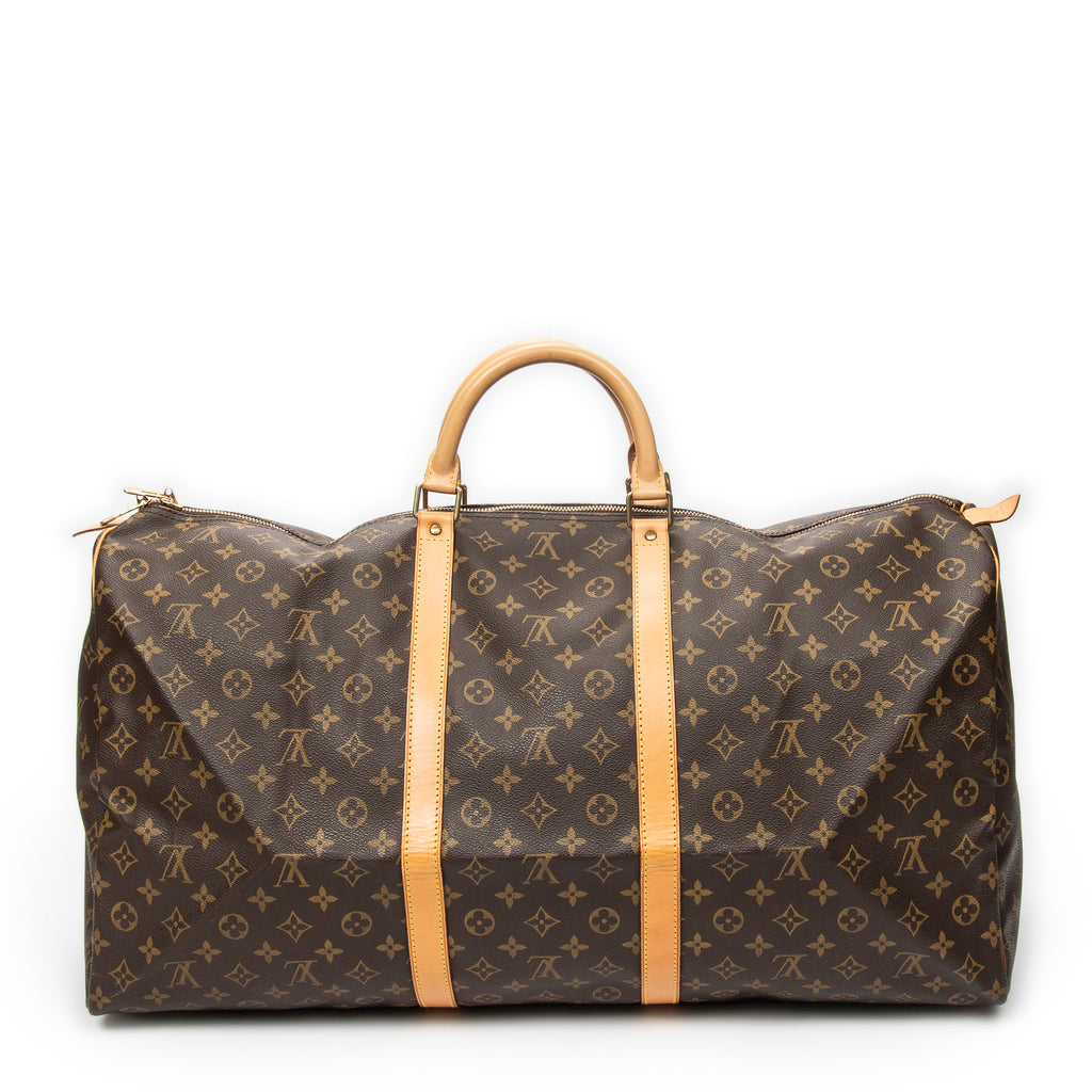 Travel Bag Keepall 60 Brown Monogram Canvas