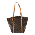 Shoulder Bag Sac Shopping PM Brown Monogram Canvas