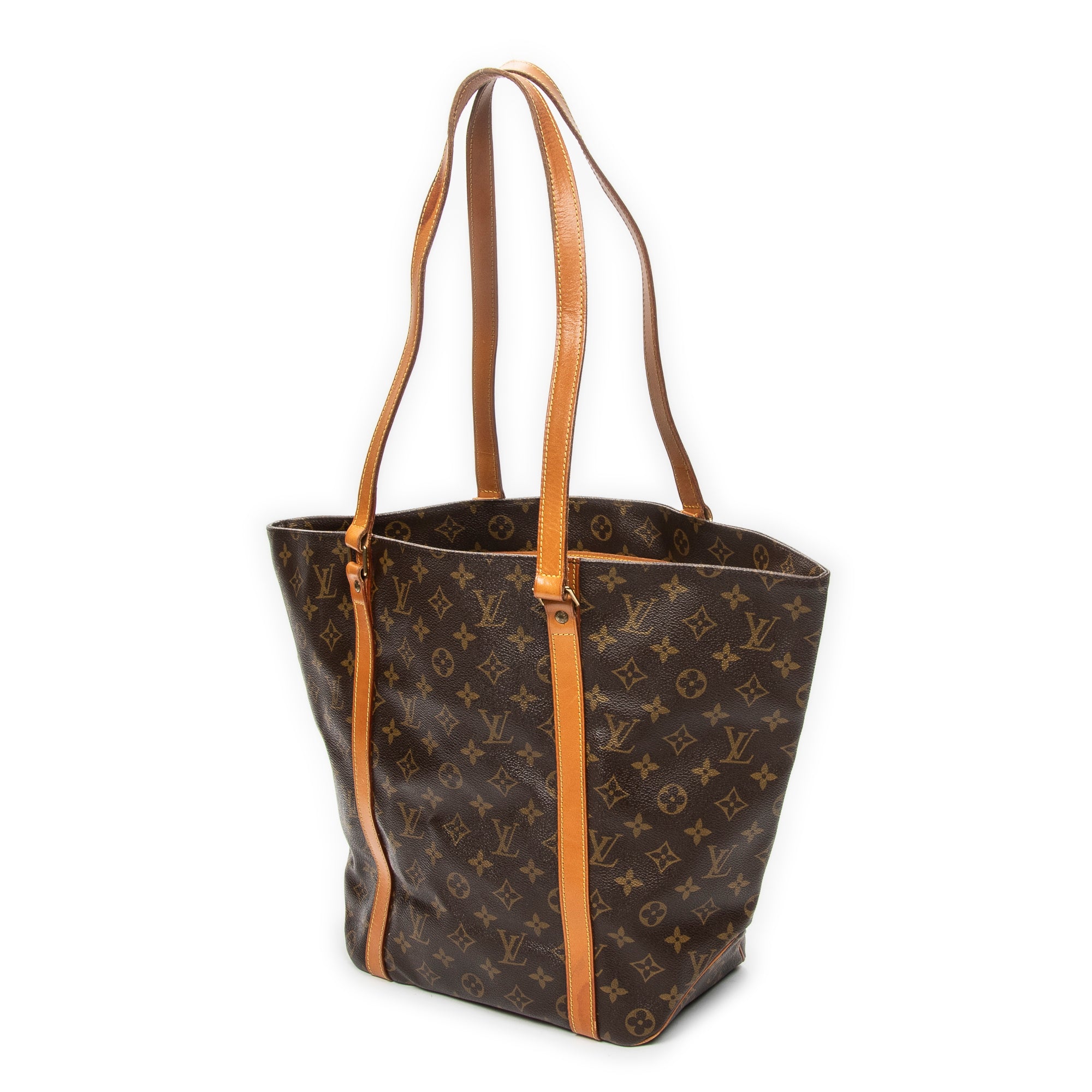 Shoulder Bag Sac Shopping PM Brown Monogram Canvas